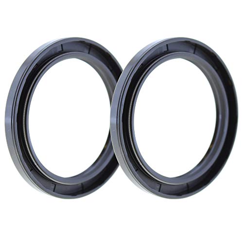 Rotary Shaft TC Oil Seal 60x80x8 NBR Double Lip with Garter Spring [Set of 2]