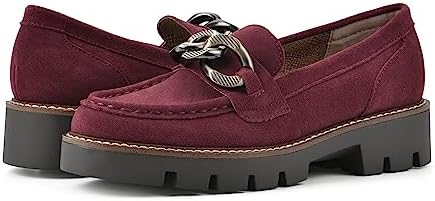 WHITE MOUNTAIN Women's Shoes Goodie II Loafer, Burgundy/Suede, 7 M | Image 1