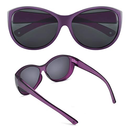 Br'Guras Polarized Oversized Wrap Around Shield Sunglasses Fit Over Sunglasses for Woman Man2