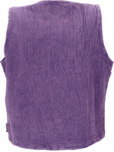 Chaleco de algodón GURU SHOP para hombre con estilo patchwork bohemio 5