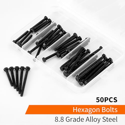 Tornillos hexagonales M4 de acero de aleación 8.8 de rosca completa métrica 5