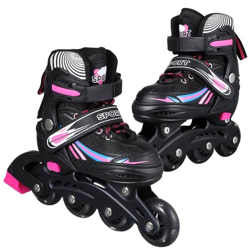 MUSISALY 1Pair Inline Skates for Adults and Stylish Design Inline Hockey Skates with Storage Bag Comfortable and Stable for All Levels