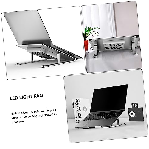Base con ventilador para laptop altura ajustable y enfriamiento USB miniatura 2
