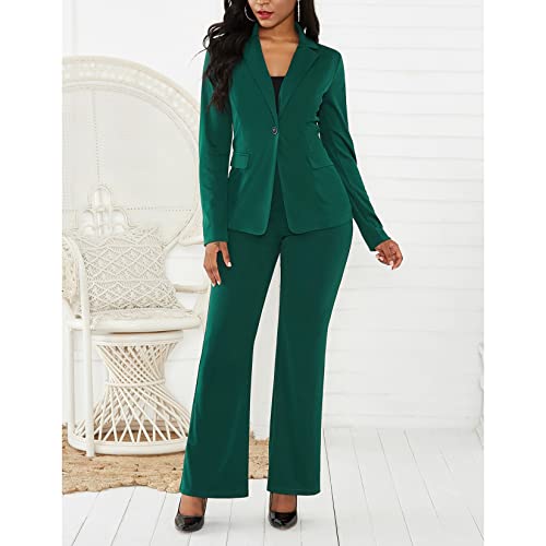 Jaqueta De Terno De Trabalho De Escritório Feminino 2 Peças De Roupas Conjuntos De Ternos Sólidos