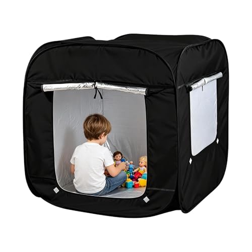 Protoence Tienda de Juego Plegable Infantil | Guarida Impermeable con Ventana - Tienda Sensorial Grande de Oscurecimiento,para niños Dormitorio habitación hogar Dormir Camping Exterior jardín Trasero