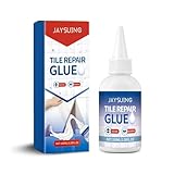 Fliesen- und Fugenreparatur Weiß 100ML I Fugen Reparatur Wasserfeste Spachtelmasse mit optimaler Haftung I Für Küche & Bad I Härtet rissefrei aus I Fugen-Mörtel (Weiß, 100g)
