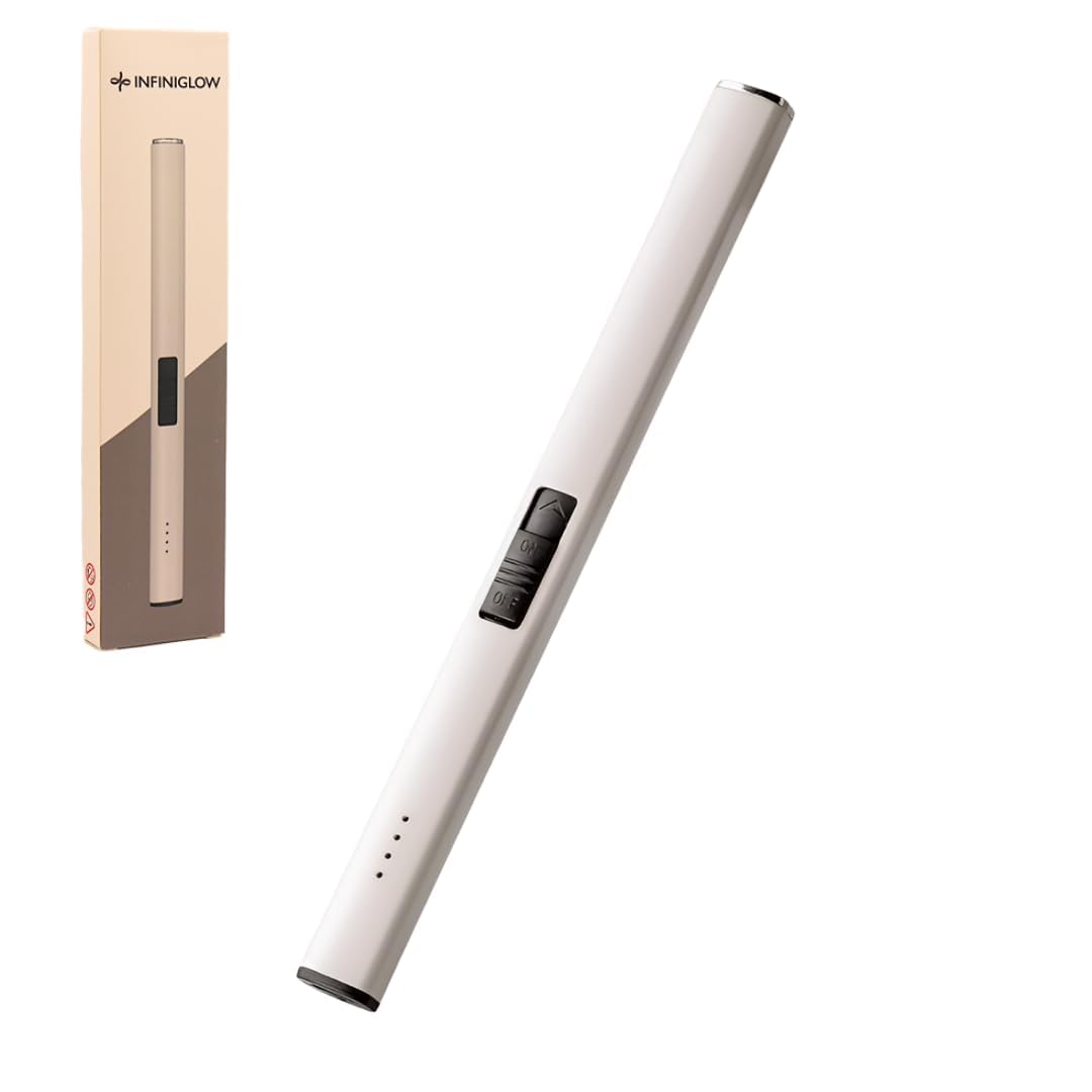 InfiniGlow 電子ライター 火が出ない 充電式 キャンドルライター US…