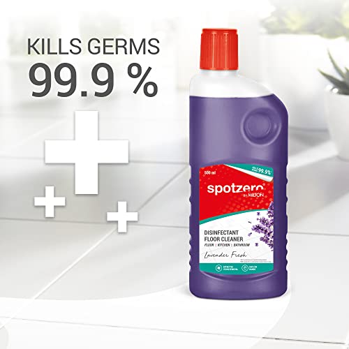 Image of Spotzero By Milton Disinfectant Floor Cleaner Set of 3, 500 ml Each, Lavender | Surface Cleaner | Stain Removal