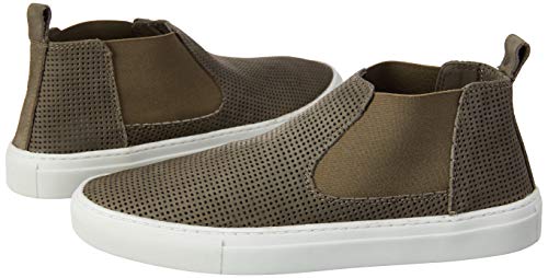Sapato Casual Cano Alto em Couro Mobi, Fork, Masculino, Grafitte, 40
