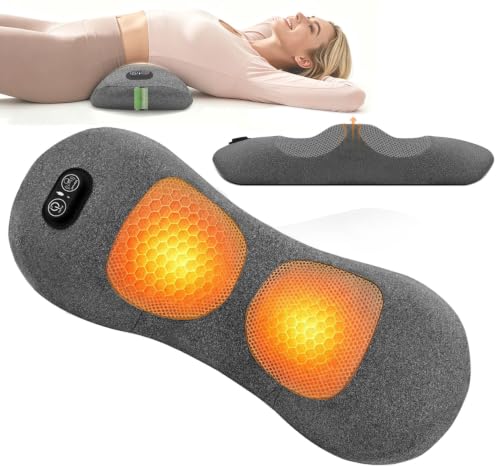 WEEIXPTI Cordless 4 in 1 Lower Back Massager, Triple Fusion Back Massager - Heat, Vibration and Traction, 2600mAh Rechargeable Portable Electric Lumbar Pillow - image 1
