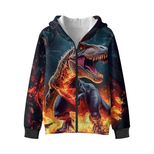 Zip Up Hoodies for Kids Boys 6-16Y Soft Fleece Jackets Long Sleeve Zipper Sweatshirts with Pocket2