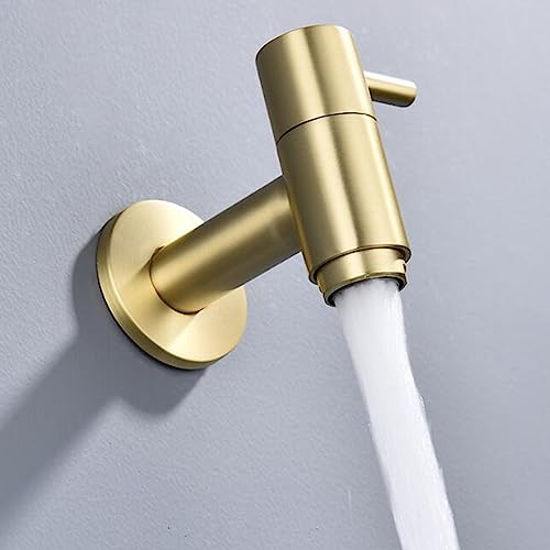 Grifo para lavabo de latón oro cepillado de diseño exclusivo 6