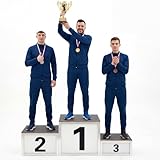 Otoolling 3 Pcs Stackable Winners Podium Metal First Second Third Place Winner Sports Podium Stand for Track and Field Sports Competitions, Award Ceremonies