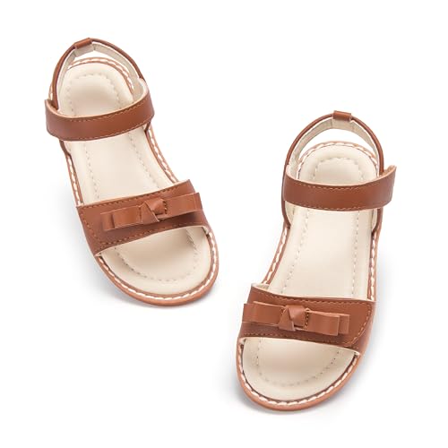 Image of ESTINE Toddler /Little Kid Girls Bow Open Toe Flat Evening Dress Sandals