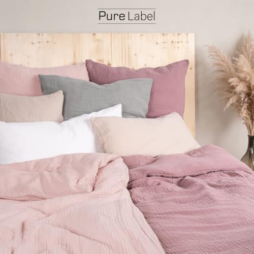 Pure Label Musselin Bettwäsche 4tlg 2x135x200+2x80x80 - Rosa – Ansicht 2