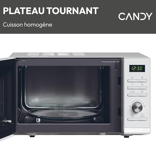 Candy Moderna CMGA23TNDW Four Micro ondes Gril Digital Fonction Décongélation Plateau Tournant 11 Niveaux de Puissance 19 Menus Auto Grille Métal Cuisson Express Sécurité Enfant - vue 10