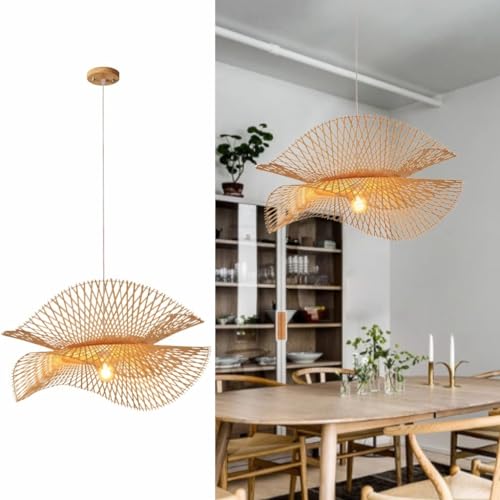 Lanterne Japonaise Vintage en Bambou pour une Décoration de Salon Élégante