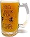 That's What I Do I Drink Beer & I Know Things - Large 16oz Beer Mug - Game of Thrones Inspired - Thick Clear Glass - Perfect Gift