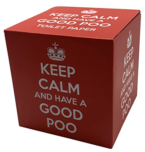 Diabolical Gifts DP1244 Keep Calm Loo Roll - Funny Toilet Roll, Novelty Loo Paper, Gift for Him, Fathers Day, Secret Santa Males