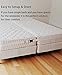 OTTOLIVES Bed Bridge Twin to King Converter Kit, Mattress Extender Set to Fill in Gap, Memory Foam Filler Pad and Connector Strap for Guests Stayovers & Family Gatherings, Storage Bag Included
