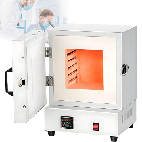 Electric Kiln Metal Melting Furnace, Electric Ceramic, Maximum Temperature 1150℃, for Jewelry Making, Metal Casting, Pottery Glazing & DIY Projects 2000w