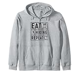 Eat Hiking Repeat - Amante de la montaña de senderismo al aire libre Sudadera con Capucha