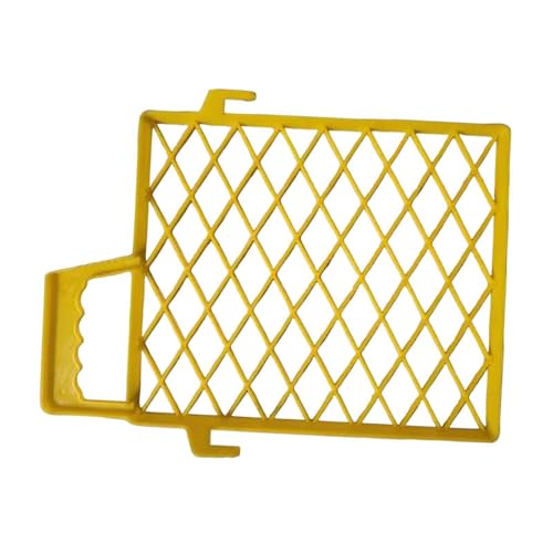 SUIOPPYUW Accesorio para suministros de pintura La rejilla de PP liviana garantiza una aplicación pintura suave Sin goteos La rejilla está hecha PP, Amarillo, 7 pulgadas