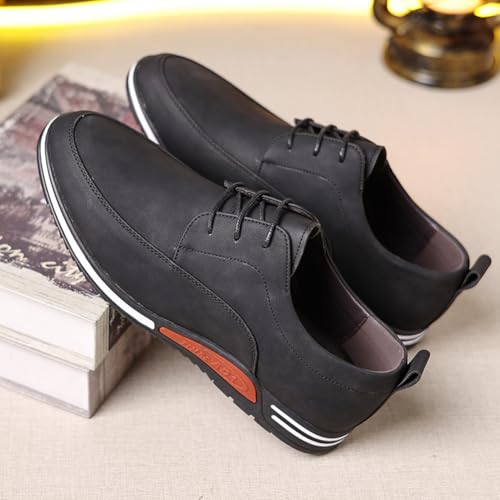 Men's Oxford Shoes Stylish Lace Up Comfortable Casual Walking Business Driving Dress Shoes4