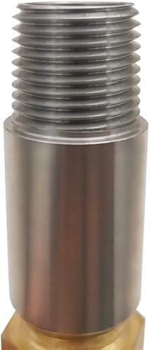 Miniatura 5 de MENSI Válvula pulverizadora de boquilla mezcladora de aire de 12 pulgada para fogata de gas propano en acero inoxidable, latón (alta capacidad 150K