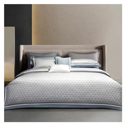 Ensemble de literie de luxe en coton égyptien teint en fil pour un confort digne d'un grand hôtel