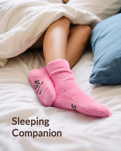 Moyel Women Reading Socks Book Lovers Gifts Fluffy Fuzzy Slipper Warm Cozy Socks4