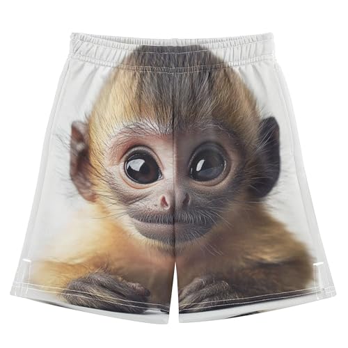 YYZZH Cute Monkey Baby Boy Casual Shorts Athletic Shorts Pants with Pockets Multi