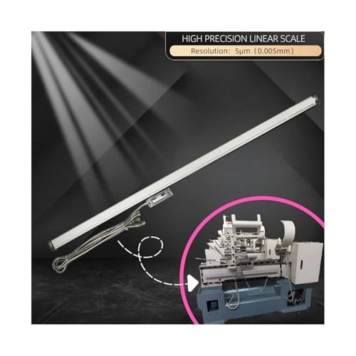 Escala lineal óptica 0.005mm con sensor para torno miniatura 4