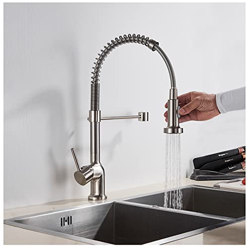 Robinet de cuisine avec douchette rétractable pour stopper les éclaboussures - 2