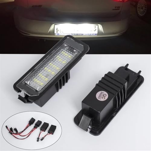 Luces de matrícula LED para Golf 4 5 6 7 Passat B6 CC Polo Seat Leon Altea 2