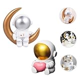 Zoom IMG-2 joinpaya 2pezzi astronaut cake decorations