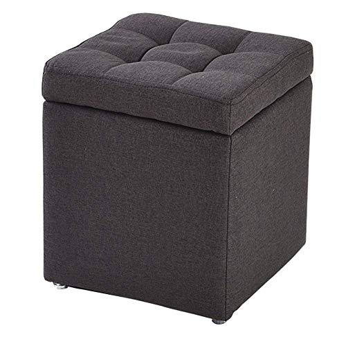 Pouf coffre de rangement résistant pour ranger et s'asseoir sans encombrer les petits espaces - 2