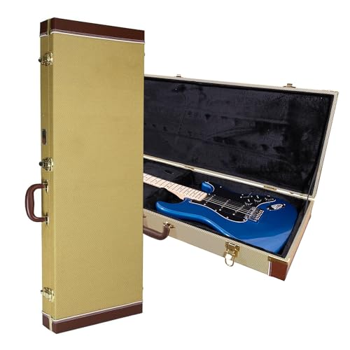 Gearlux Electric Guitar Hard Case for Fender Stratocaster/Telecaster and Standard-Size Guitars...