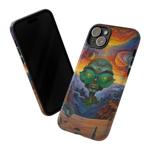 Coque iPhone 15 Plus Alien vert pour sublimer vos soirées branchées - 2