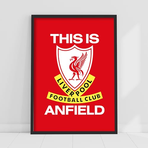 Image of Themed Liverpool FC Print - This is Anfield Poster LFC Football Art (21cm x 29.7cm - A4)