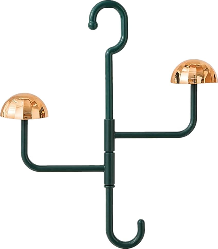 360 Degree Rotatable Light Luxury Multifunctional Hanging Storage Shelf, Hat Hanger Organizer Rack, Coat Rack Stand,Coat Hanger Rack, Flexible Coat Hanger Organizer for Closet Door Bedroom (C.)