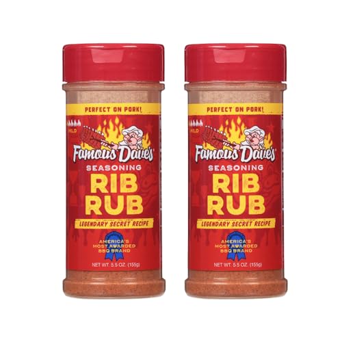 Famous Dave s Rib Rub Seasoning, 2-Pack (11 oz Each)