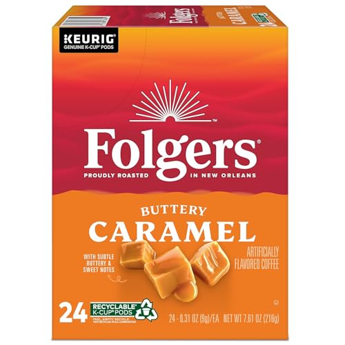 Image of Folgers 6680 Caramel Drizzle Coffee K-Cups, 24 /box