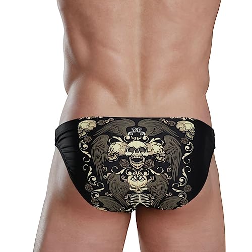 Poeticcity Men's Boxer Brief, Underwear Board Shorts Trunks Thong Swimwear Bikini(S-3XL)4