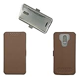 QiongniAN Hülle für Alcatel One Touch A3 XL 9008X 9008D hülle Schutzhülle Hülle Cover Tan