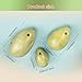 ZORZA 3Pcs Eggs Massage Stone Jade Massage Natural Stone Stress Exercise Release Balls for Women