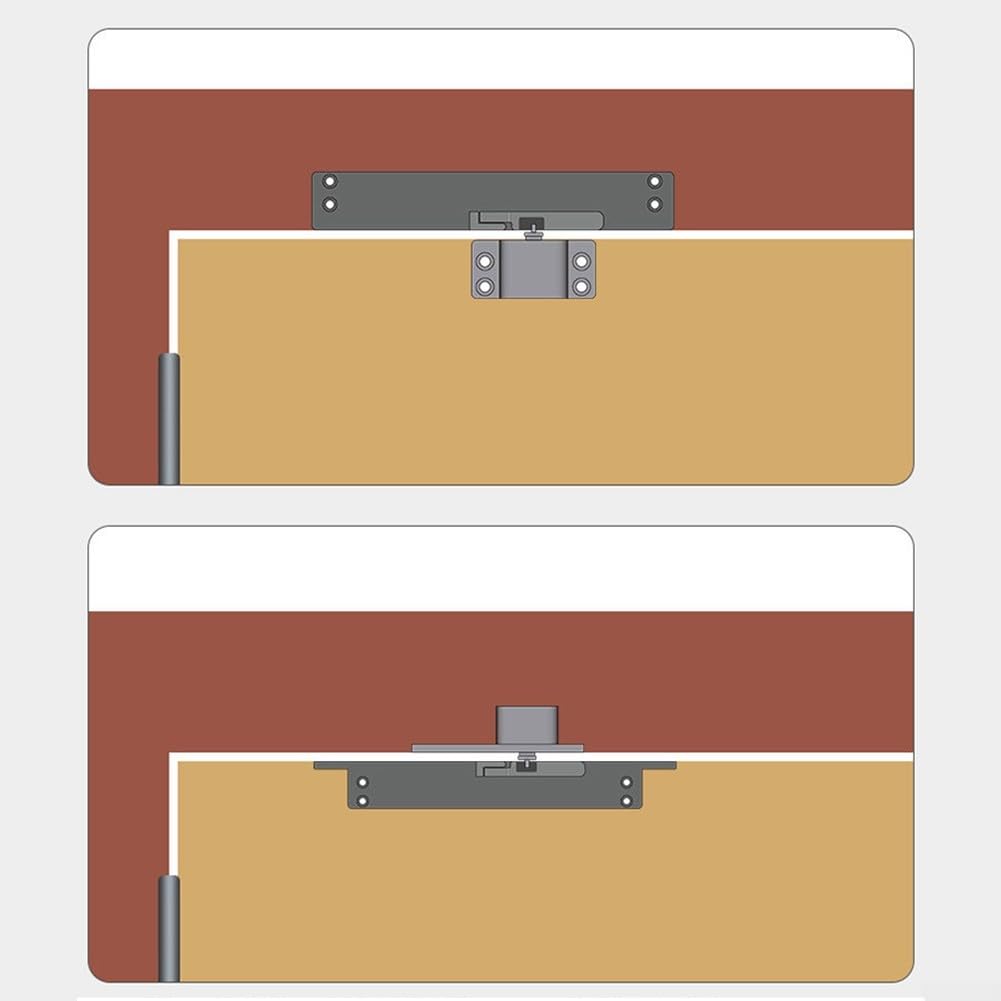 Ferme-porte amortisseur amortisseur de porte, amortisseur de porte robuste, porte en bois plate vers l'extérieur, fermeture automatique et ferme-porte silencieux