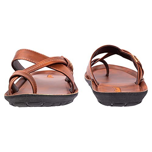 Image of Walkaroo Gents Tan Sandal ( 13322 ) 10 UK