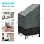 Outdoor Patio Stack Chairs Covers Waterproof (Set of 2), Heavy-Duty Patio Furniture Cover for Outdoor Chairs, Lawn Garden Patio Chair Cover(28"W x 36"D x 47”H)