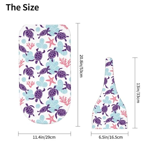 Image of Sea Turtle Ocean Coastal Newborn Swaddle Blankets Baby Stuff Soft Swaddling Blanket with Beanie Sets Gifts For Infant Boys Girls